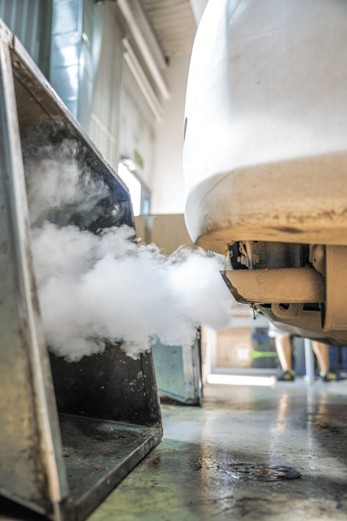 White Smoke from Exhaust Diesel